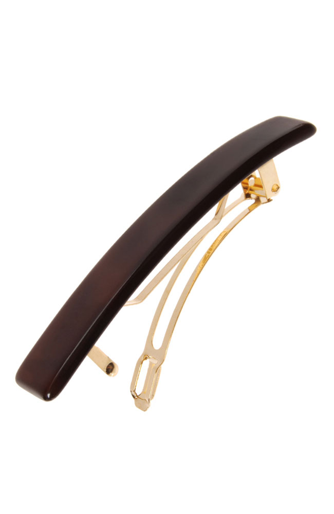 Small Luxury Rectangle Barrette - Nacro Neutrals