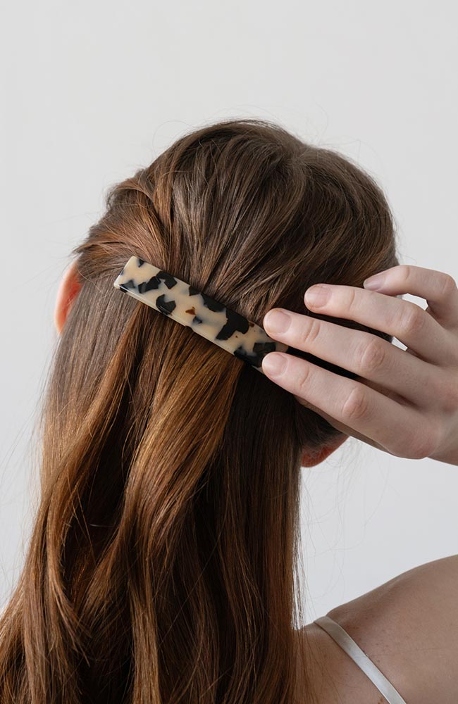 Classic Rectangle Barrette - French Classic