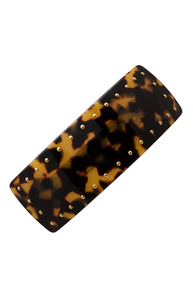 Studded Rectangle Volume Barrette