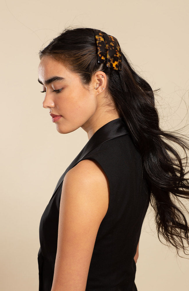 Classic Rectangle Barrette - French Classic