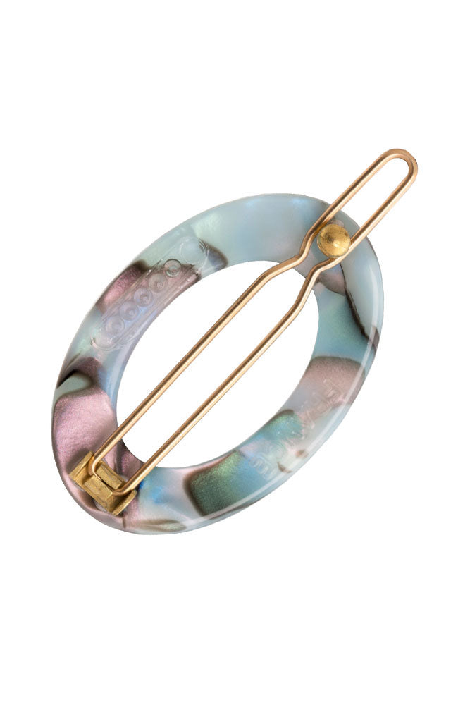 New Cutout Oval Tige Boule Barrette - Classic