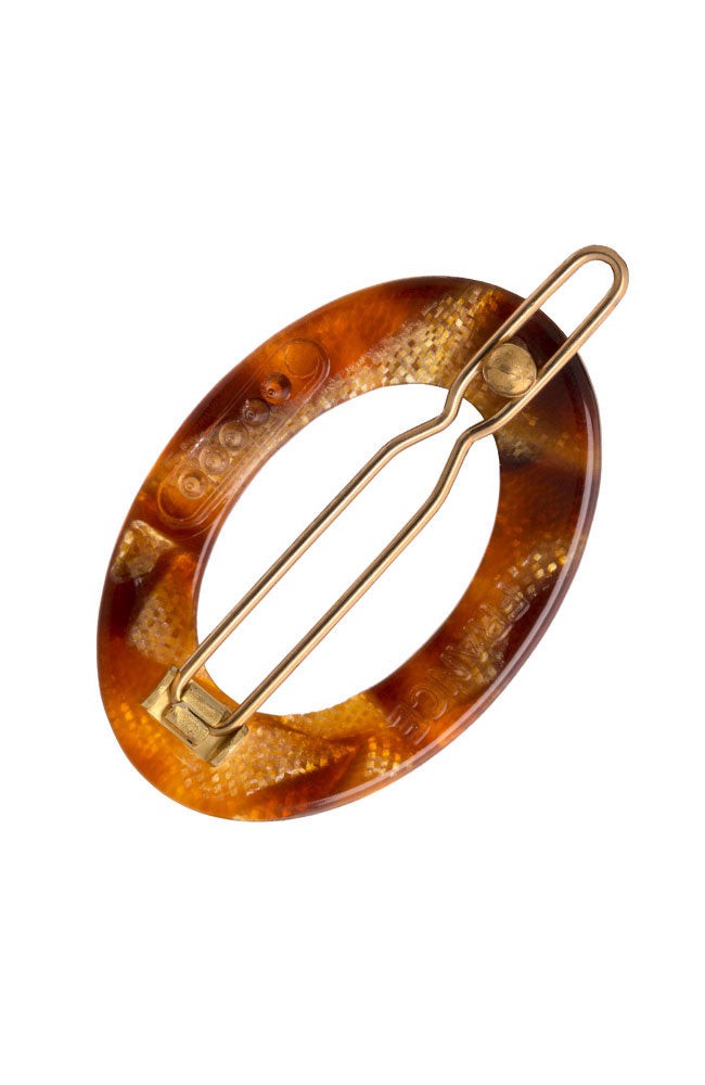 New Cutout Oval Tige Boule Barrette - Classic