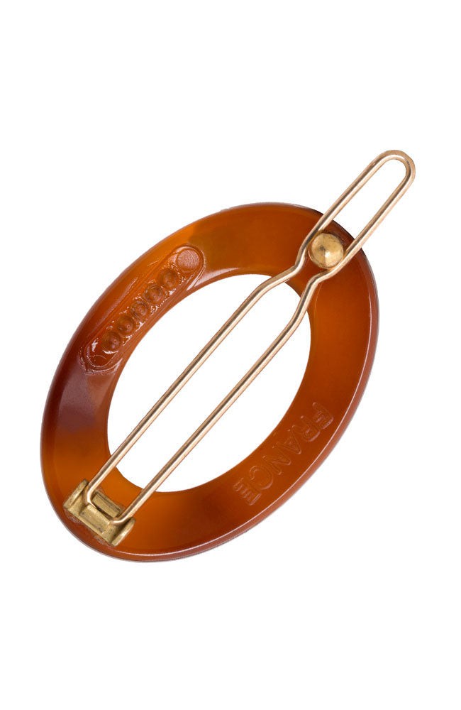 New Cutout Oval Tige Boule Barrette - Classic