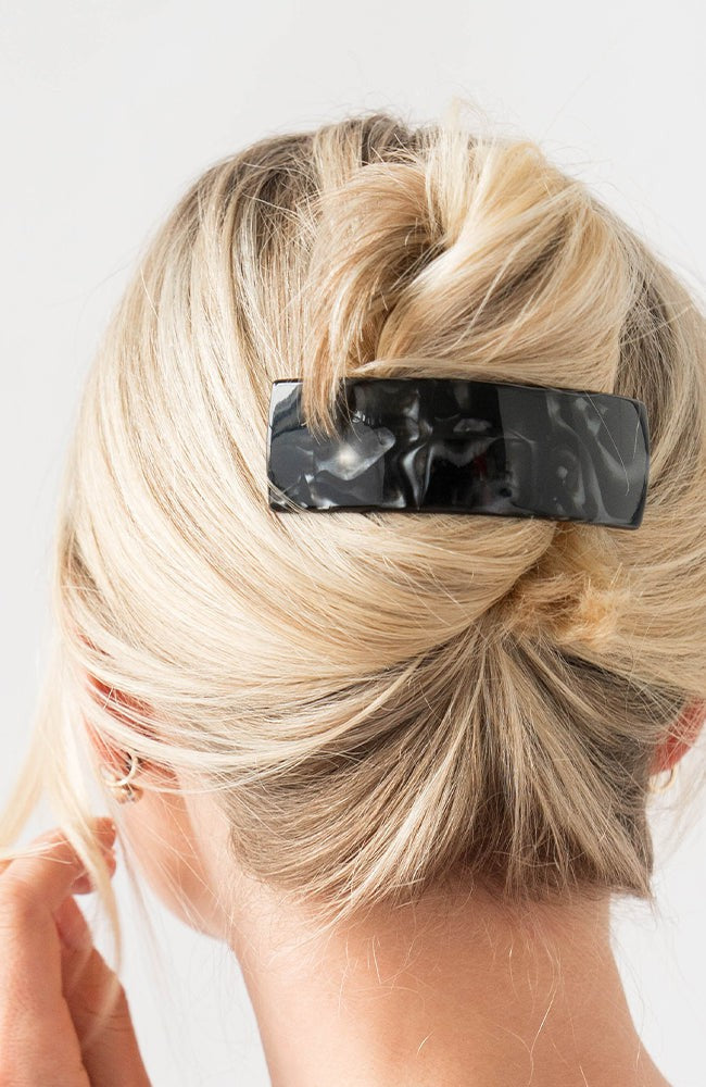 Rectangle Volume Barrette - French Classic