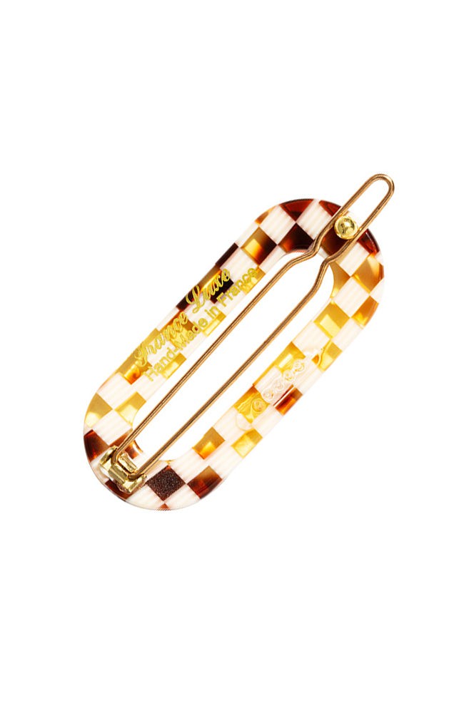 Mini Oval Tige Boule Barrette - French Classic