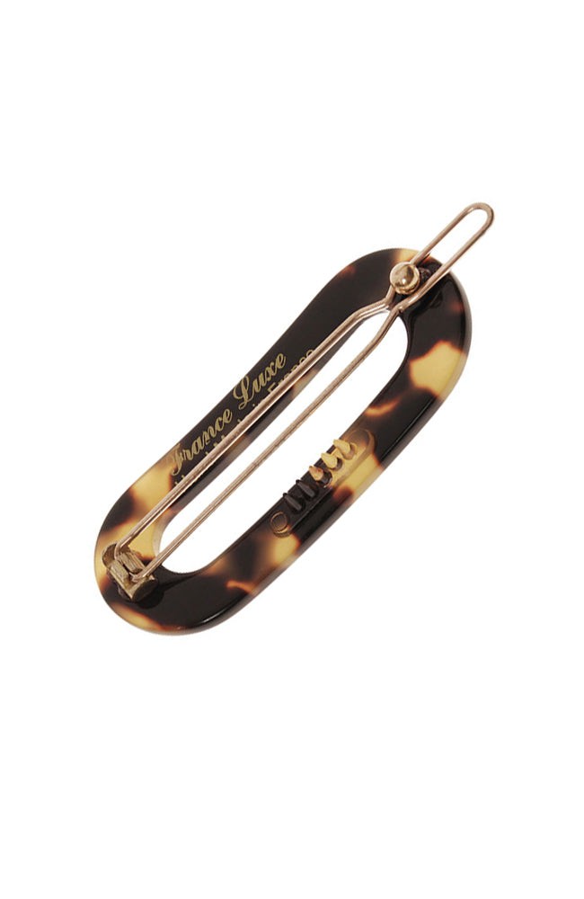 Mini Oval Tige Boule Barrette - French Classic