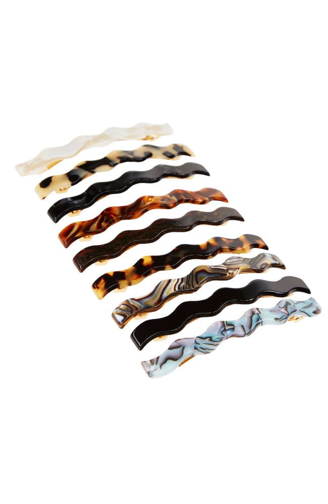 Wavy Long and Skinny Barrette - Classic