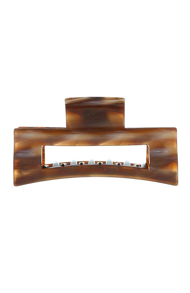 Large Cutout Rectangle Claw Clip - Classic