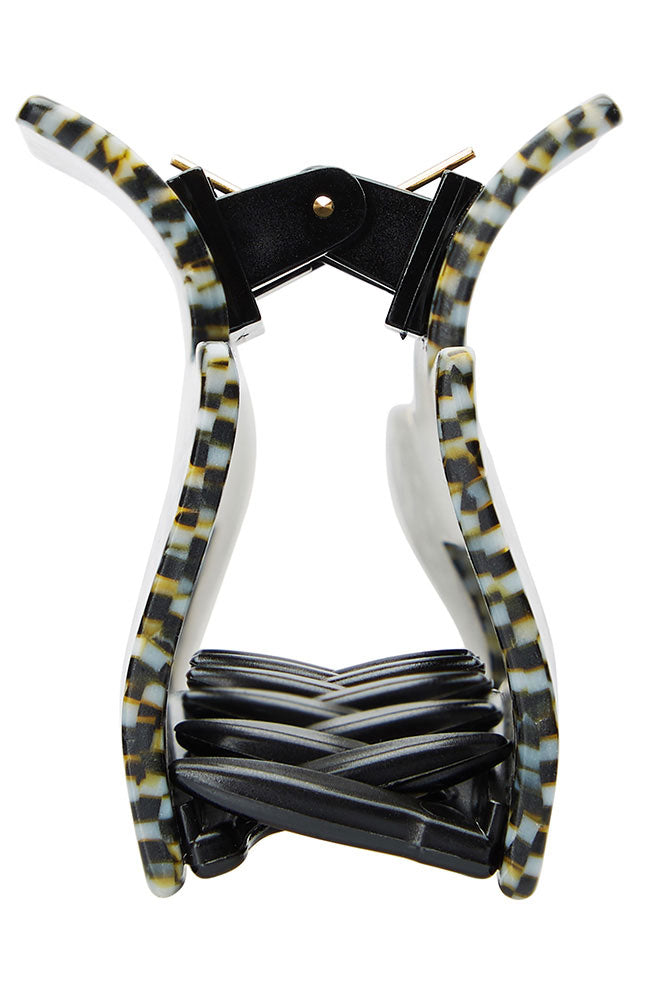 Large Cutout Rectangle Claw Clip - Classic