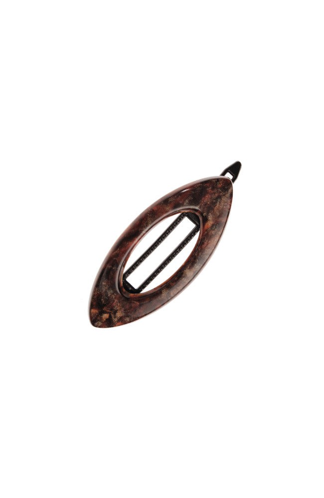 Mini Cutout Oval Plastic Tige Boule Barrette - Classic